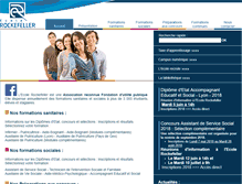 Tablet Screenshot of ecole-rockefeller.com